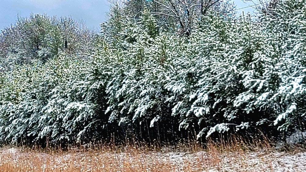 November 2022 snow scenes at Fort McCoy