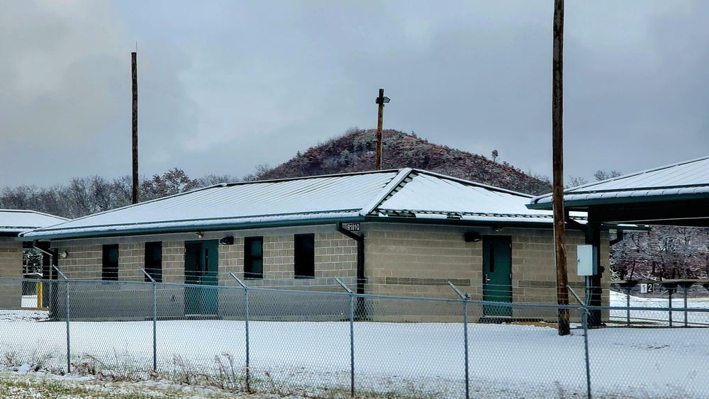 November 2022 snow scenes at Fort McCoy