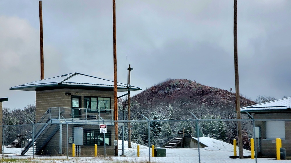 November 2022 snow scenes at Fort McCoy