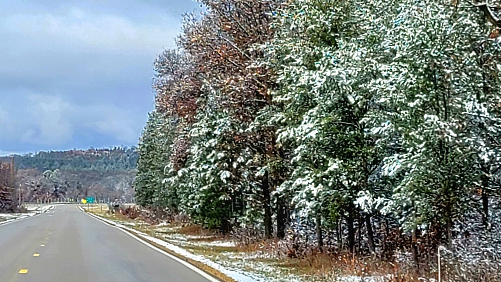 November 2022 snow scenes at Fort McCoy