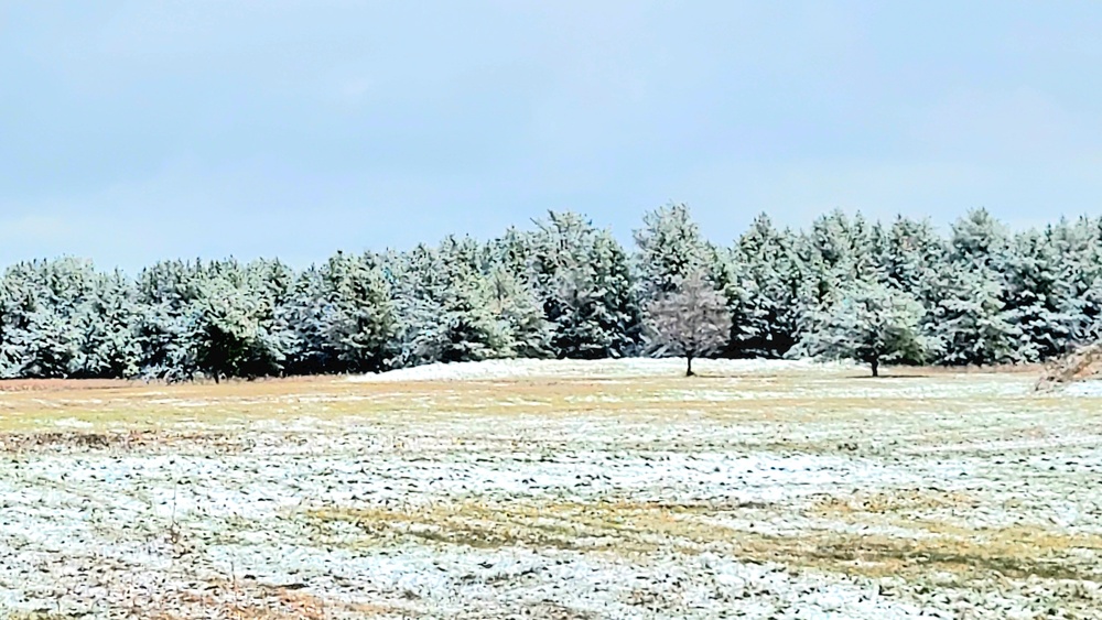 November 2022 snow scenes at Fort McCoy