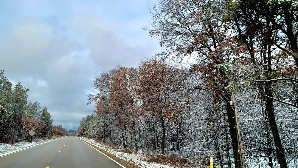 November 2022 snow scenes at Fort McCoy