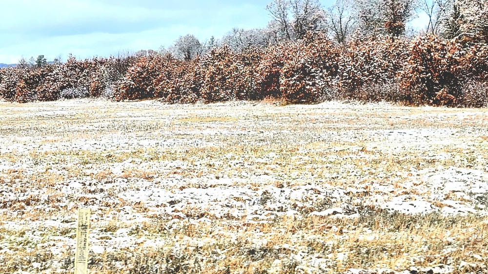 November 2022 snow scenes at Fort McCoy