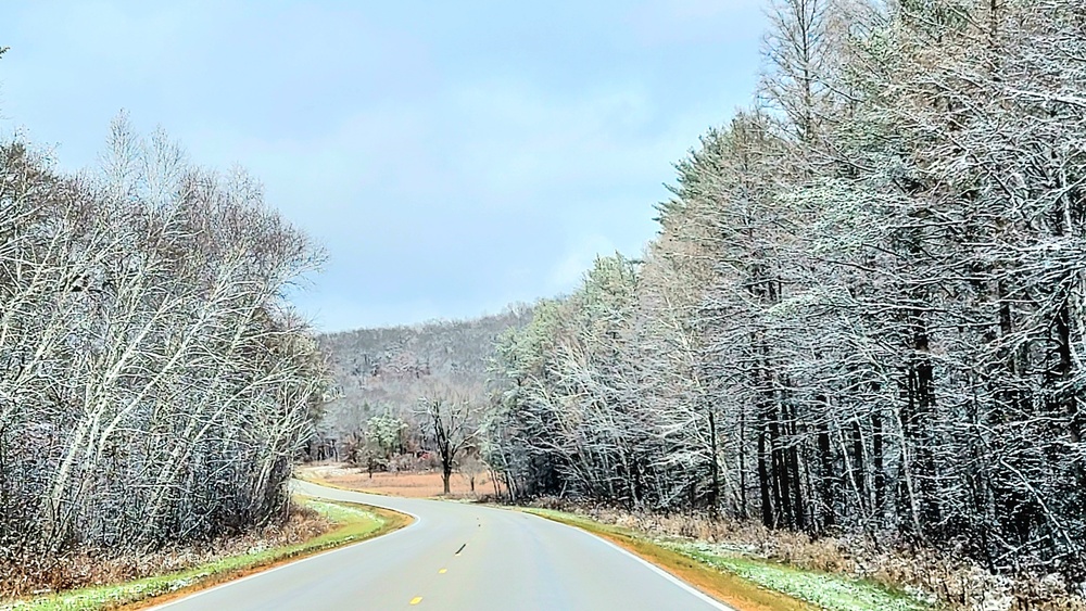 November 2022 snow scenes at Fort McCoy