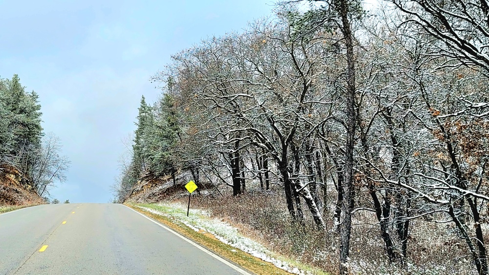 November 2022 snow scenes at Fort McCoy