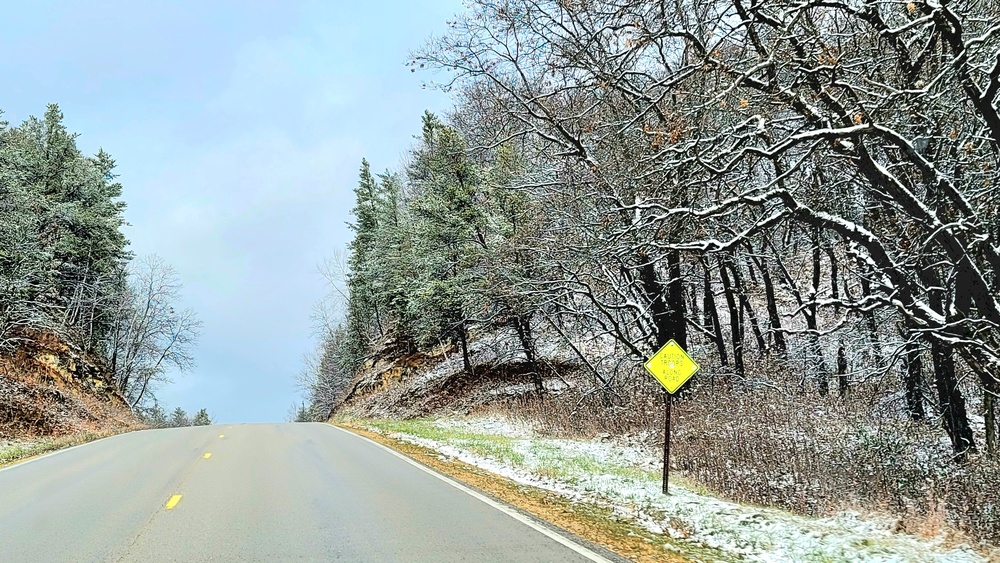 November 2022 snow scenes at Fort McCoy