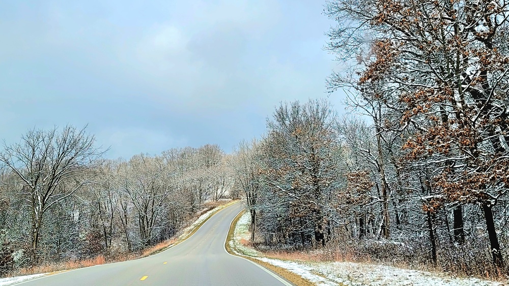 November 2022 snow scenes at Fort McCoy