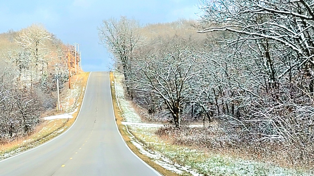 November 2022 snow scenes at Fort McCoy