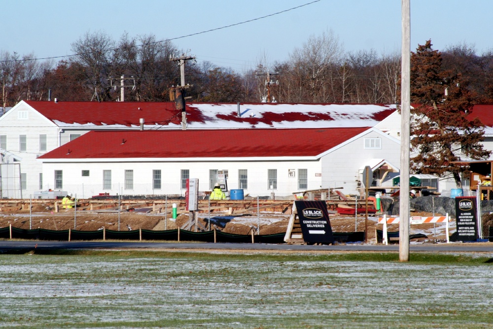 November 2022 construction operations of $11.96 million transient training brigade headquarters at Fort McCoy