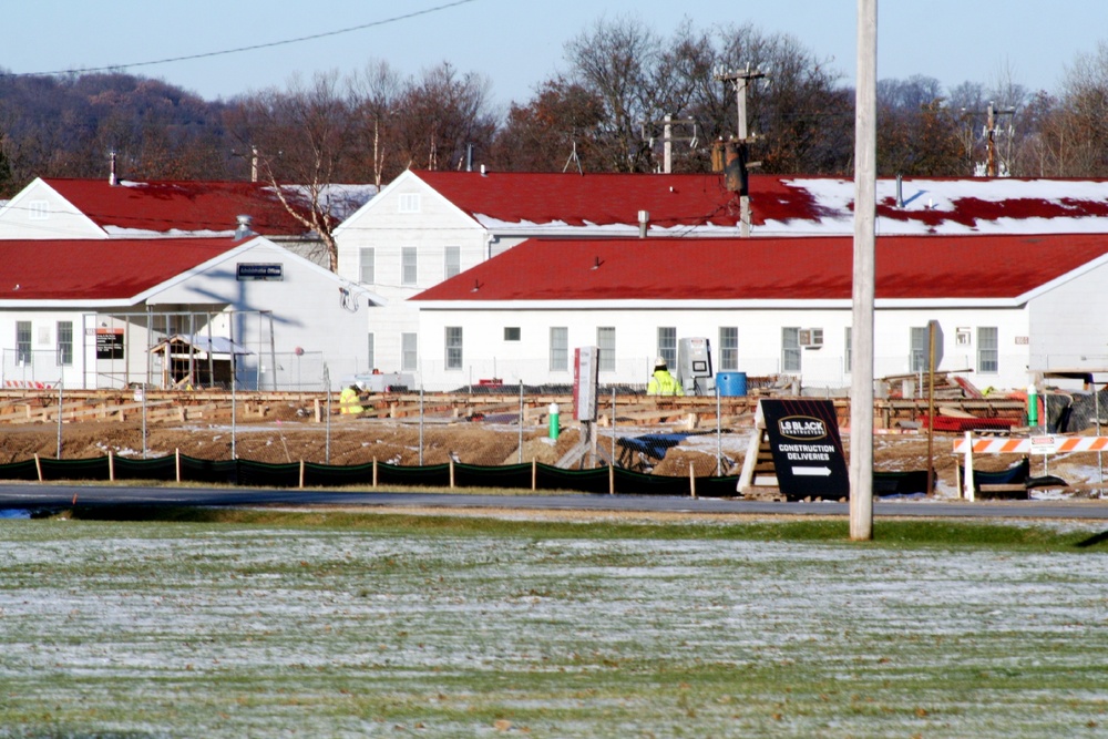 November 2022 construction operations of $11.96 million transient training brigade headquarters at Fort McCoy