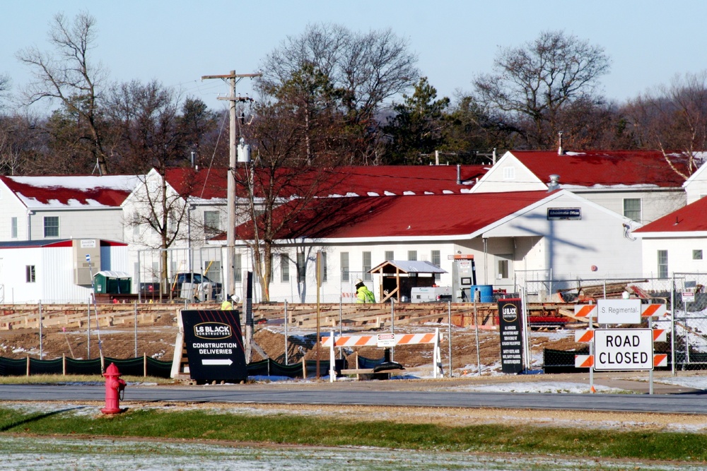 November 2022 construction operations of $11.96 million transient training brigade headquarters at Fort McCoy