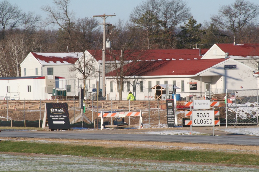 November 2022 construction operations of $11.96 million transient training brigade headquarters at Fort McCoy