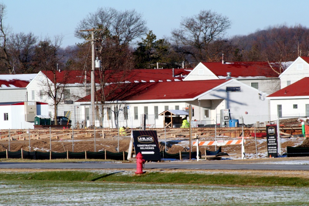 November 2022 construction operations of $11.96 million transient training brigade headquarters at Fort McCoy