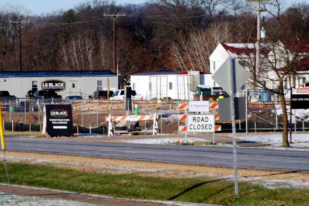 November 2022 construction operations of $11.96 million transient training brigade headquarters at Fort McCoy