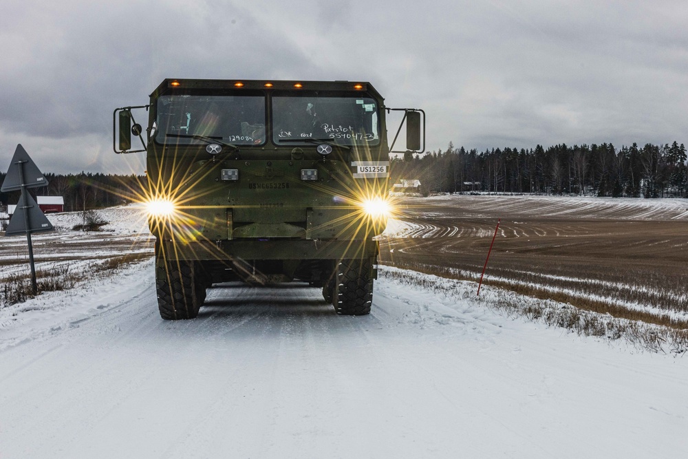 U.S. Marines with Combat Logistics 6 Conduct an Aerial Delivery with Finnish KASA 295 Aircraft