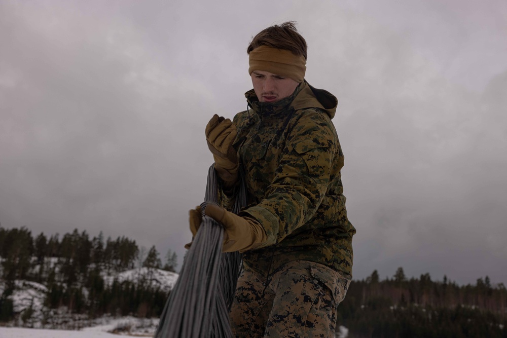 U.S. Marines with Combat Logistics 6 Conduct an Aerial Delivery with Finnish KASA 295 Aircraft