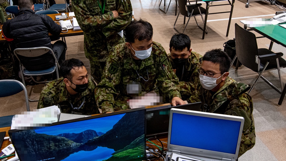 Service members prepare for exercise Yama Sakura 83