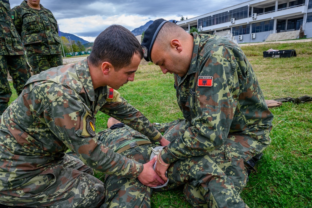 NJNG Combat Medics train with Albanian Armed Forces