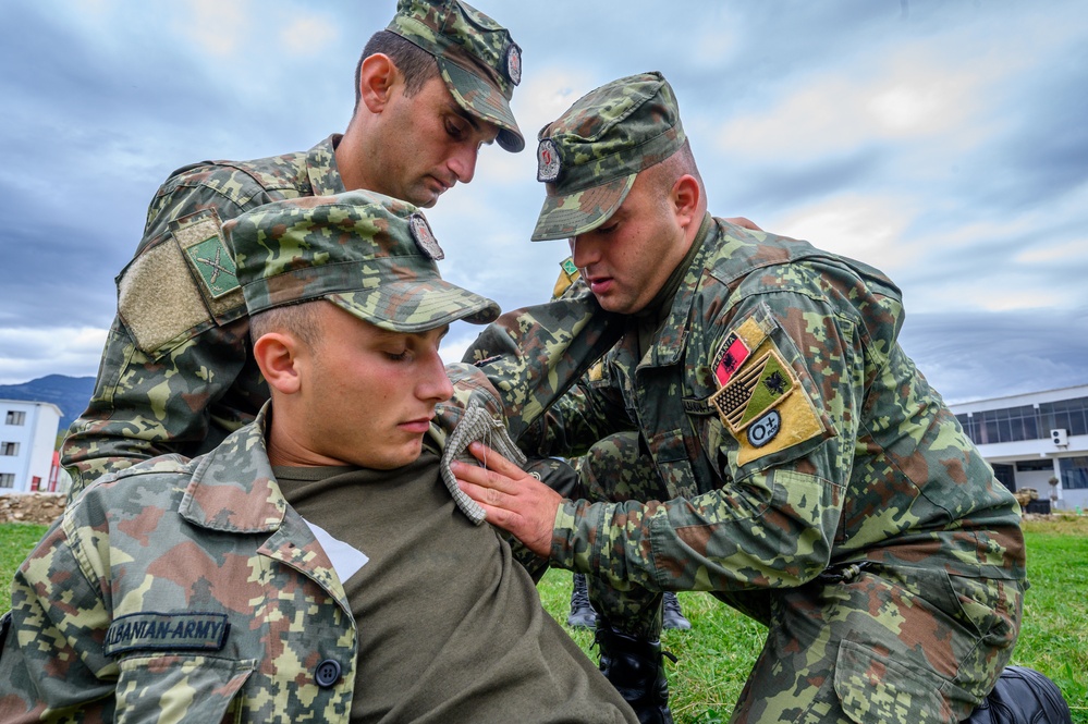 NJNG Combat Medics train with Albanian Armed Forces