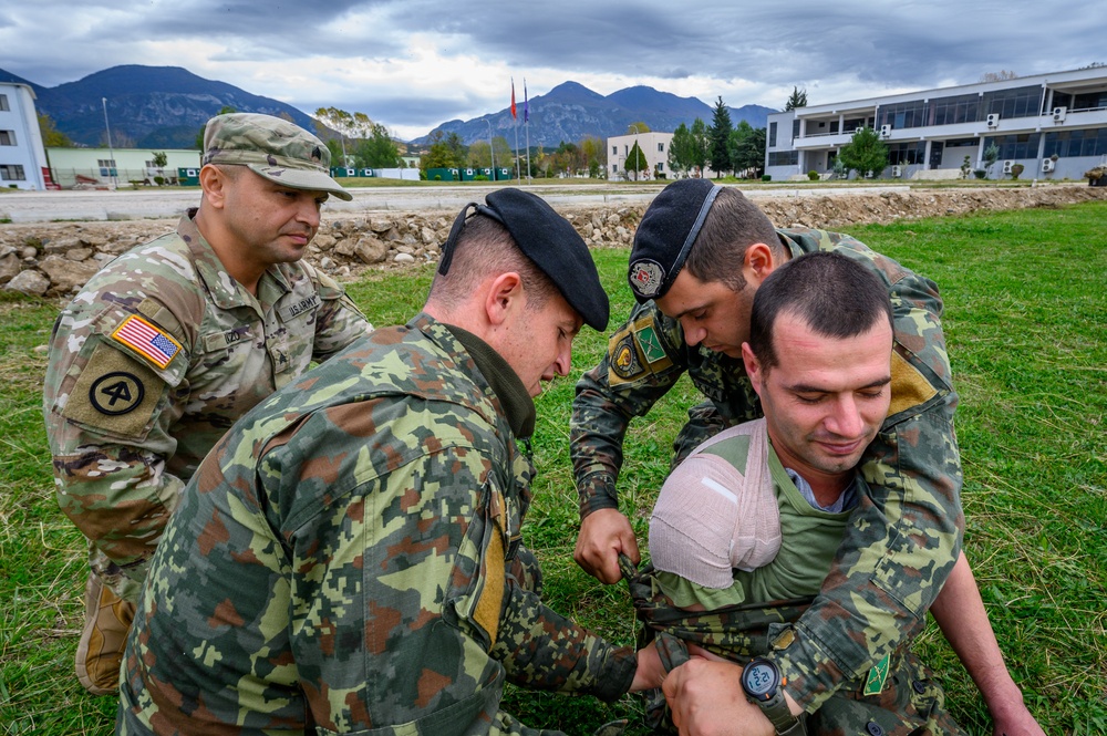 NJNG Combat Medics train with Albanian Armed Forces