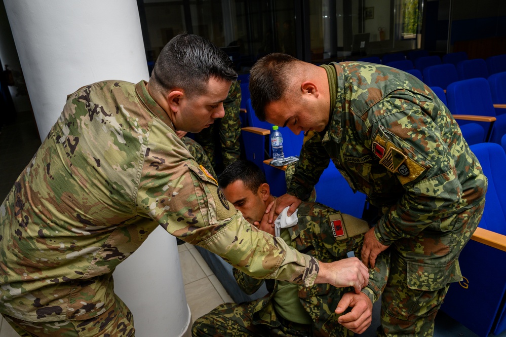 NJNG Combat Medics train with Albanian Armed Forces