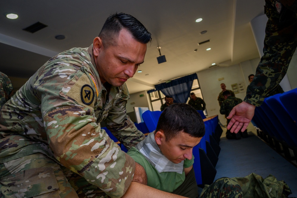 NJNG Combat Medics train with Albanian Armed Forces