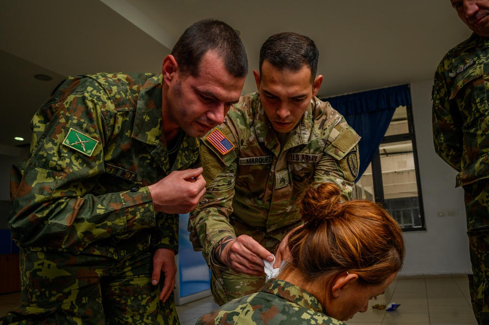 NJNG Combat Medics train with Albanian Armed Forces