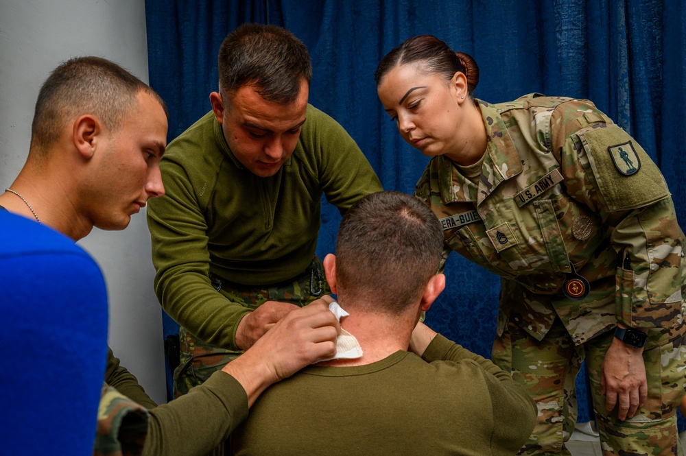 NJNG Combat Medics train with Albanian Armed Forces