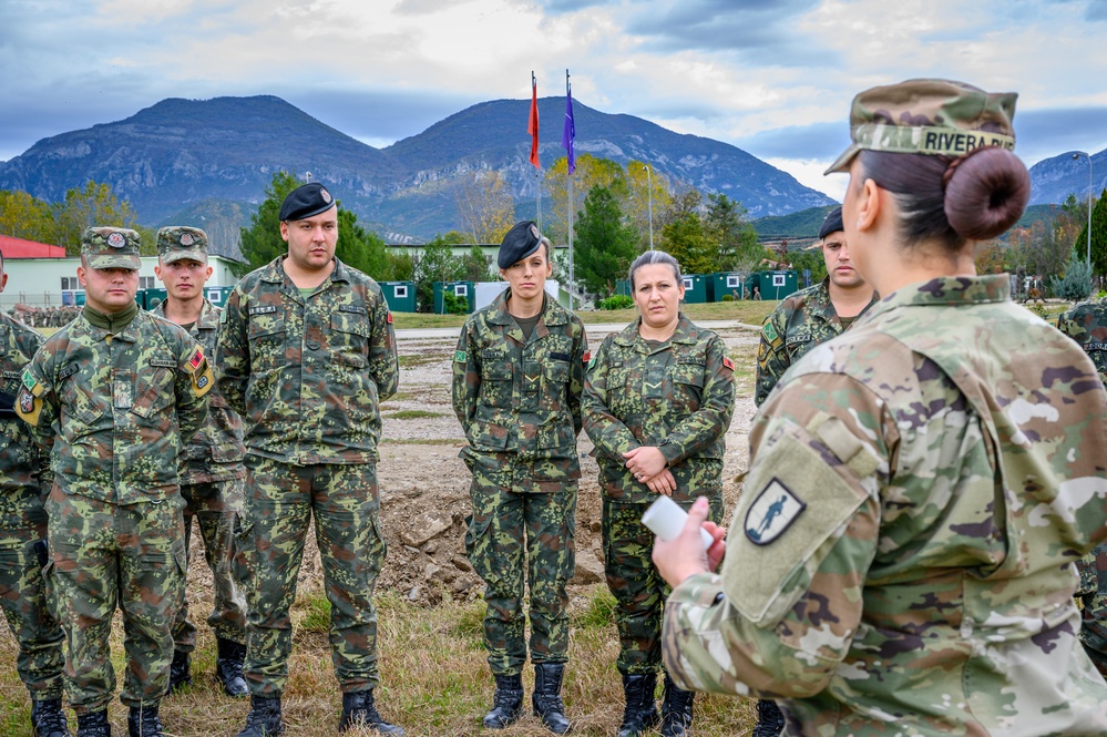 NJNG Combat Medics train with Albanian Armed Forces