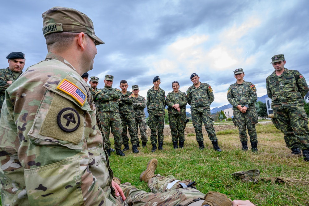 NJNG Combat Medics train with Albanian Armed Forces