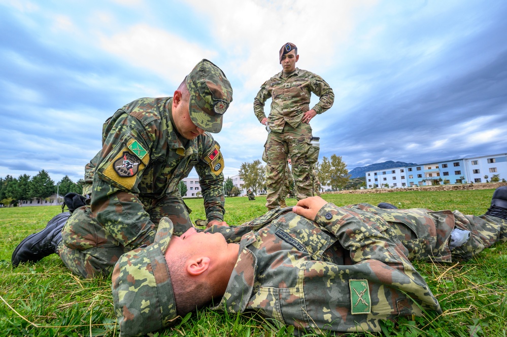 NJNG Combat Medics train with Albanian Armed Forces