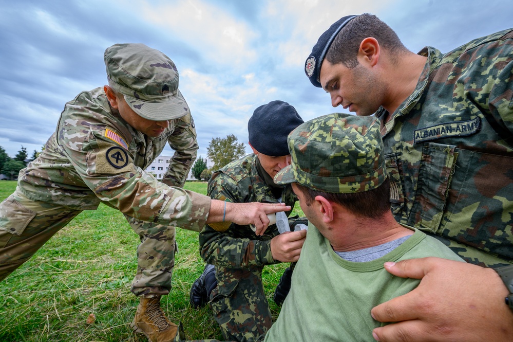 NJNG Combat Medics train with Albanian Armed Forces