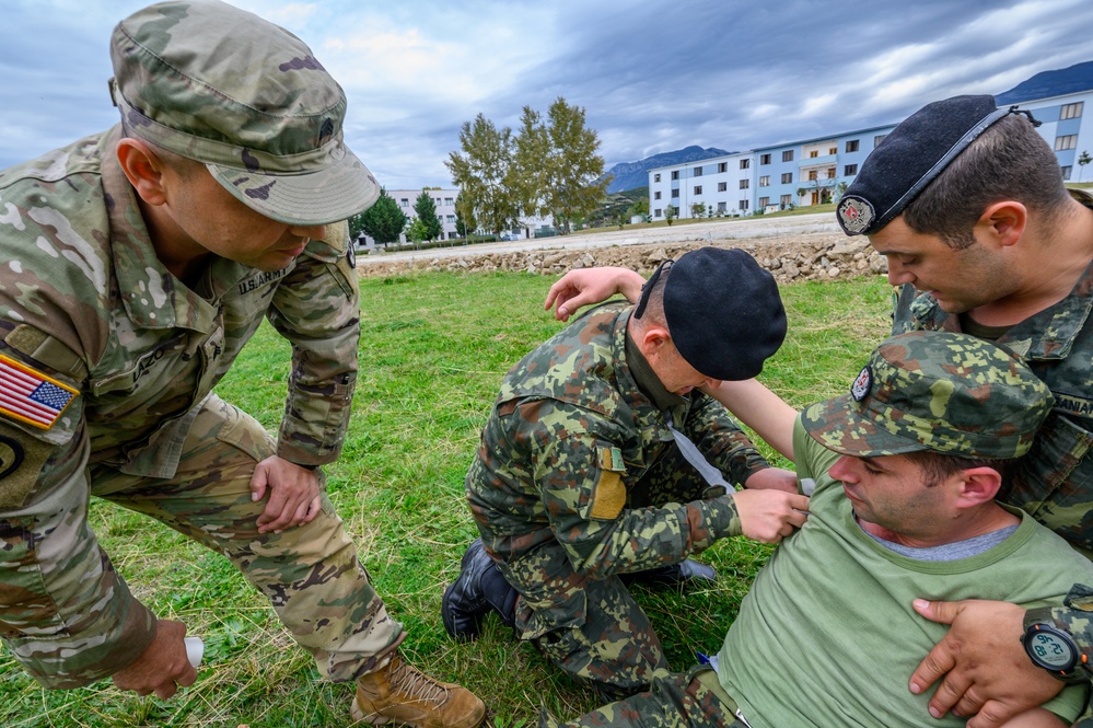 NJNG Combat Medics train with Albanian Armed Forces