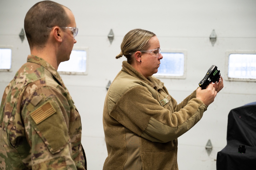 Airmen conduct taser training