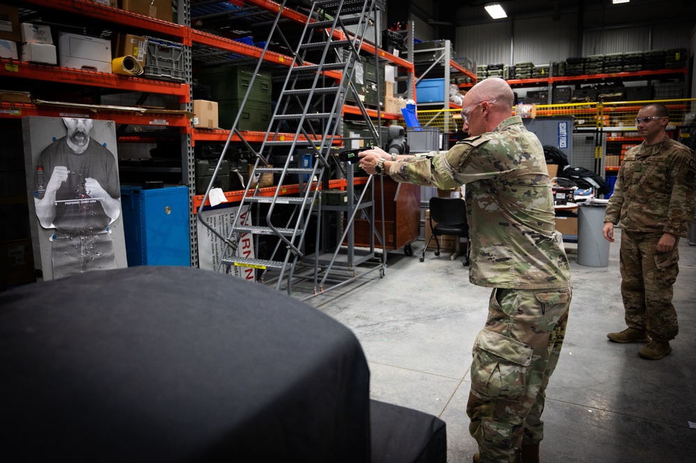 Airmen conduct taser training