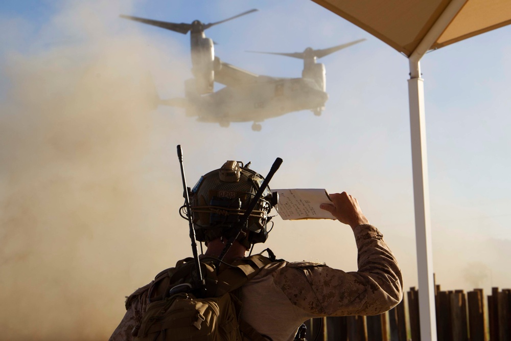 U.S. Marines conduct a noncombatant evacuation operation training exercise