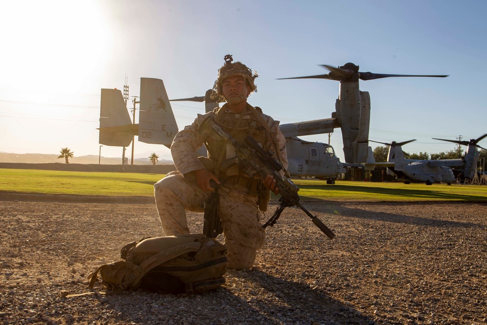 U.S. Marines conduct a noncombatant evacuation operation training exercise