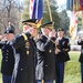84th commanding general and chaplain render a salute to Taylor