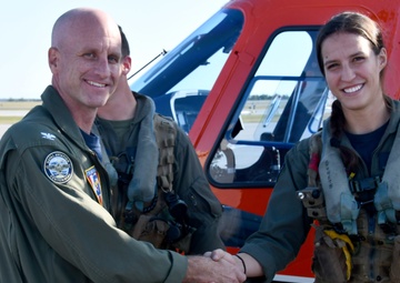 First Training Air Wing Five student naval aviators complete solo flight in the TH-73A Thrasher training helicopter at NAS Whiting Field