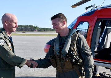 First Training Air Wing Five student naval aviators complete solo flight in the TH-73A Thrasher training helicopter at NAS Whiting Field