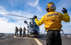 French Rear Adm. Cluzel visits USS Roosevelt