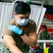 USNS Comfort medical site fully operational treating patients, Dominican Republic