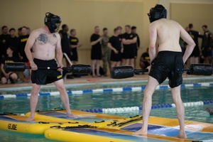 U.S. Soldiers celebrate Independence Day with T.V.'s American Gladiators