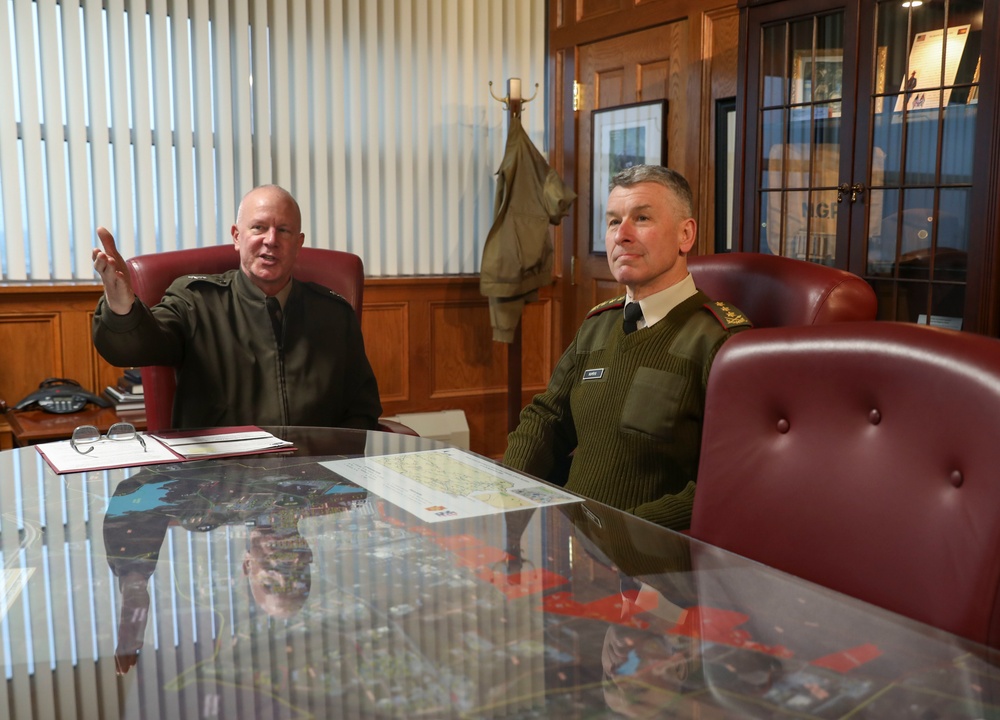 Pa. National Guard leadership welcomes Lithuania’s chief of defense