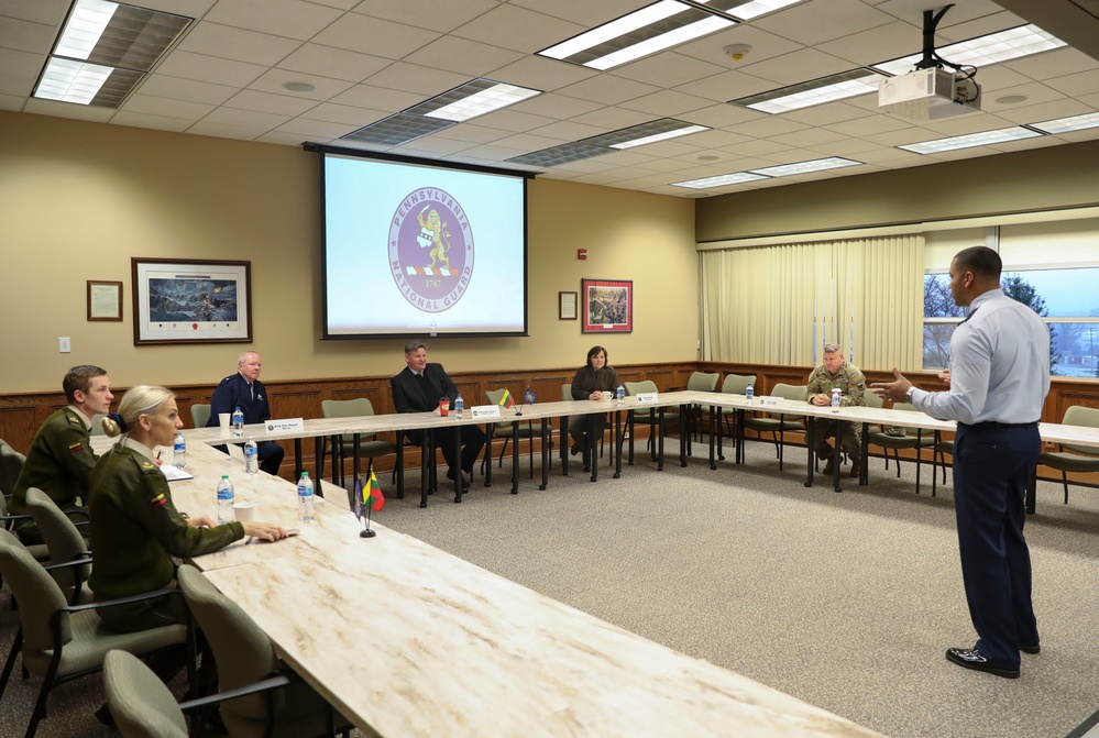 Pa. National Guard leadership welcomes Lithuania’s chief of defense