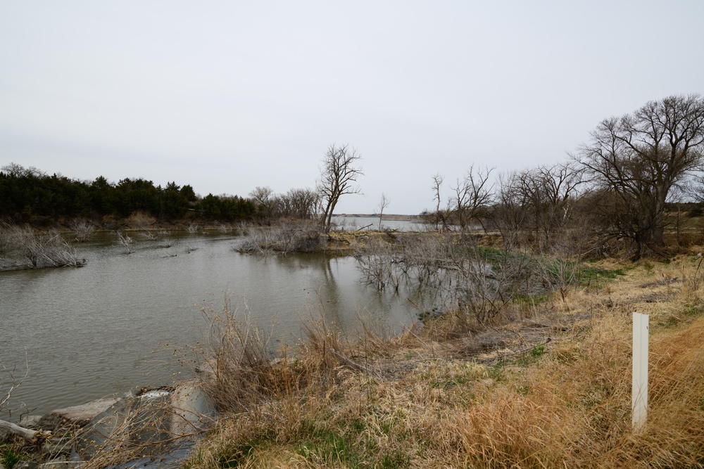 Aquatic restoration area of Harlan County Lake, Nebraska