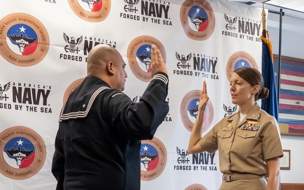 Brownsville Native Reenlists in the United States Navy
