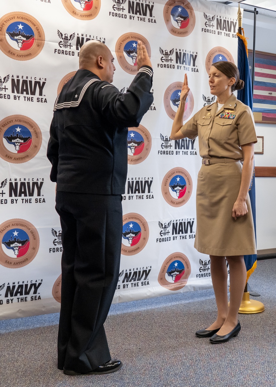 Brownsville Native Reenlists in the United States Navy