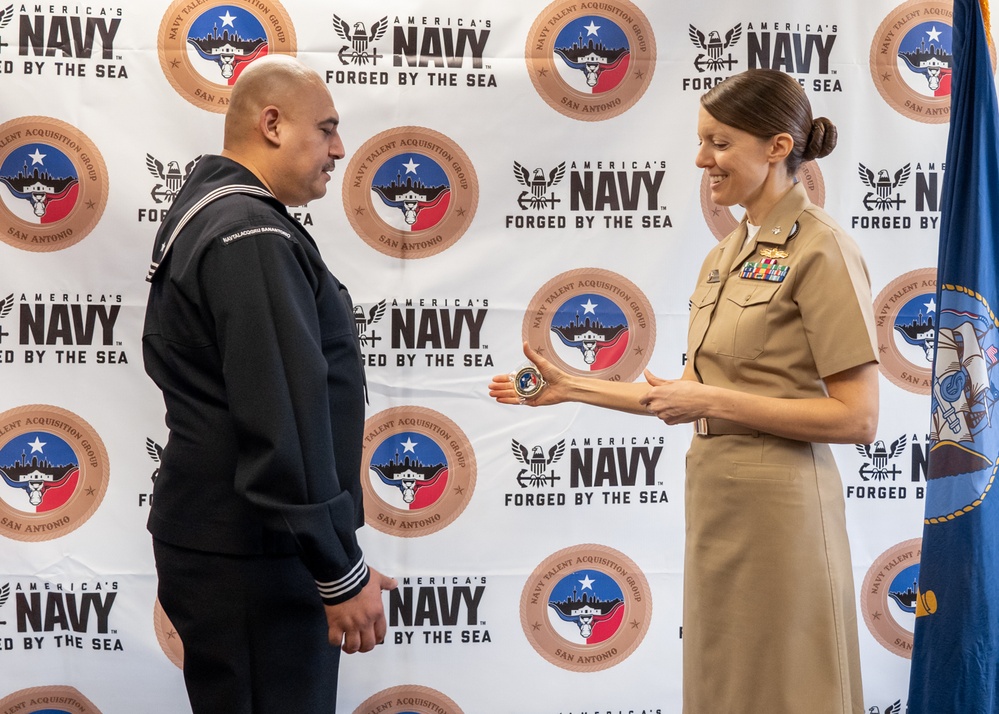 Brownsville Native Reenlists in the United States Navy