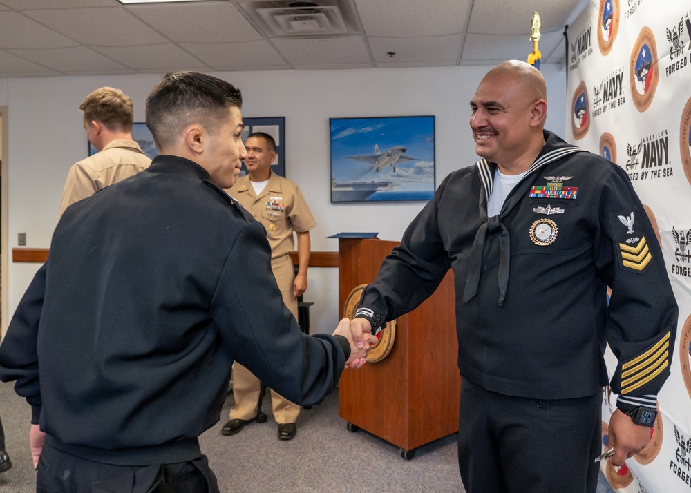 Brownsville Native Reenlists in the United States Navy